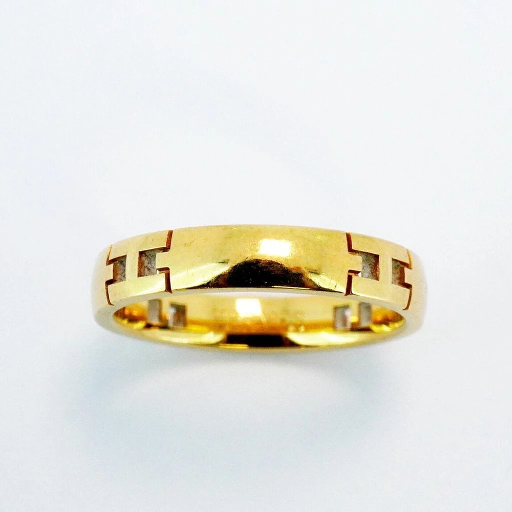 Hermes yellow gold (18K) Band Ring (Pre-Owned) 2