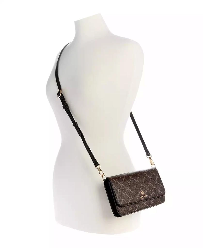 Nine West Women's Lockup 9 Phone Crossbody Wallet 4