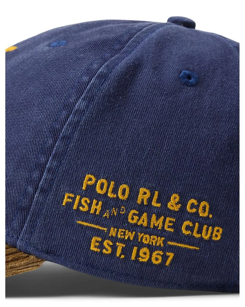 Ralph Lauren Crest Corduroy Bill Twill Ball Cap 4