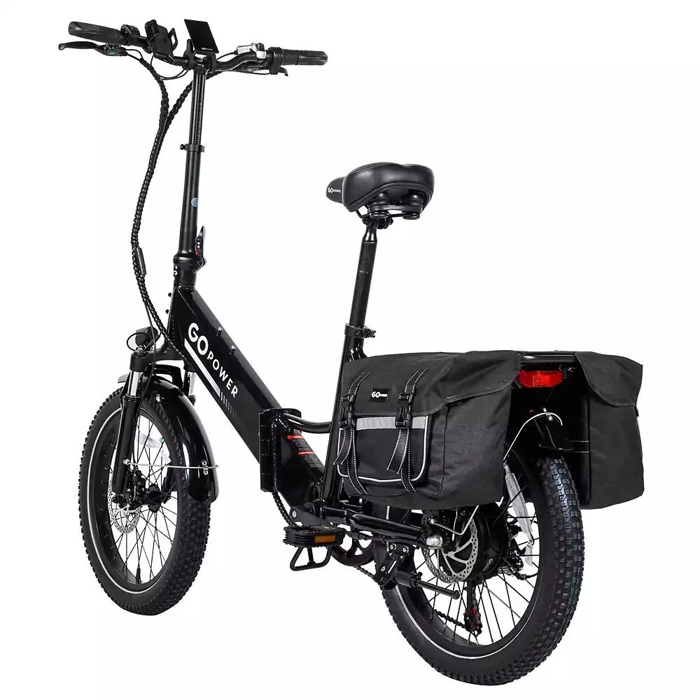 Gopowerbike GoPlus Folding Electric Bike | 20" Fat Tire eBike | 500W Motor, 20mph Top Speed | 45+ Mile Range, 5 Pedal-Assist Levels | Removable Battery | Class 1 & 2 10