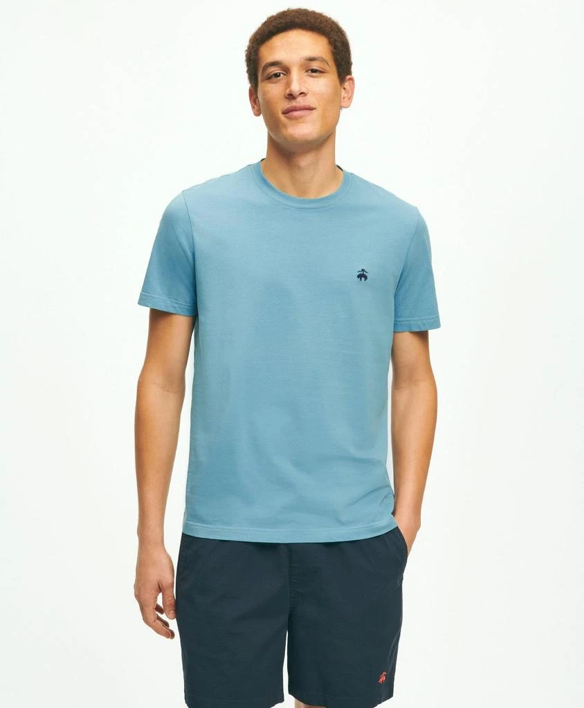 Brooks Brothers Washed Supima® Cotton Logo Crewneck T-Shirt 1