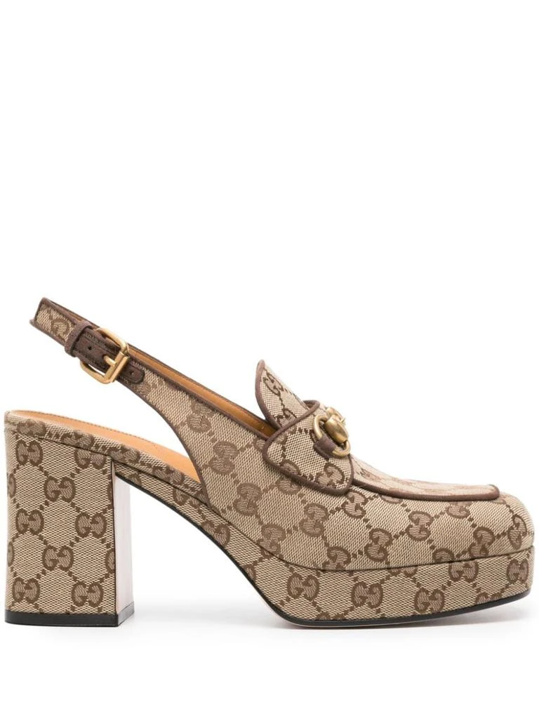 Gucci GUCCI - Lady Horsebit Slingback Pumps 1