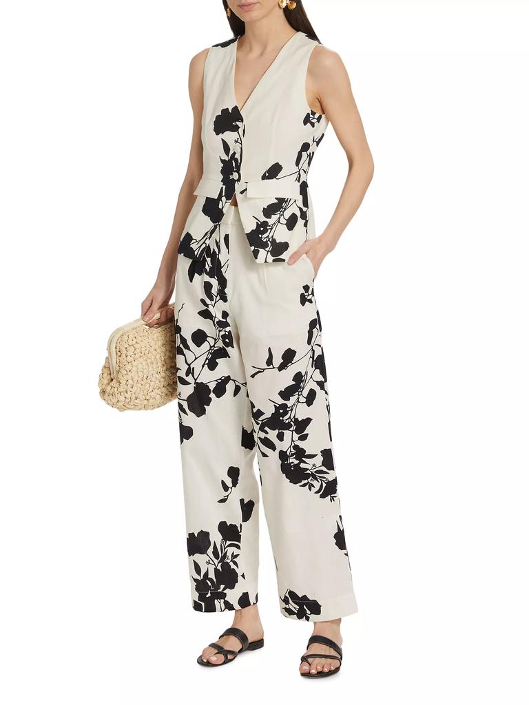 Carolina K Zai Floral Cotton Pants