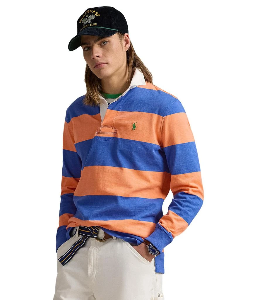Shop Classic Fit Striped Jersey Rugby Shirt on Sale at BeyondStyle ...
