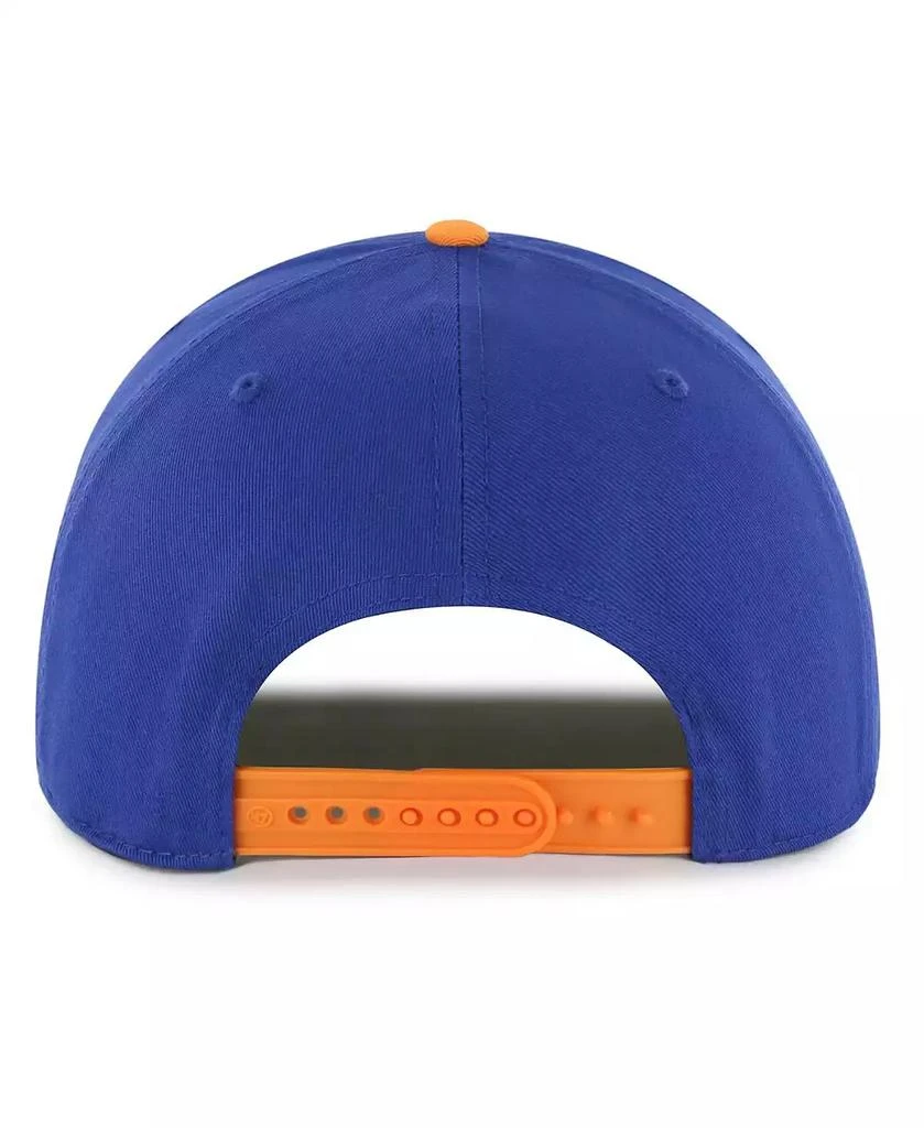 47 Brand Men's Blue/Orange New York Knicks Drop Shadow Rope Hitch Adjustable Hat 2