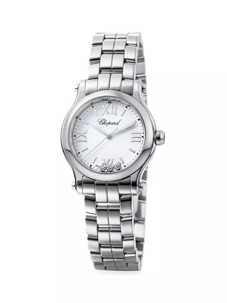 Chopard Happy Sport Stainless Steel & Diamond Bracelet Watch 1