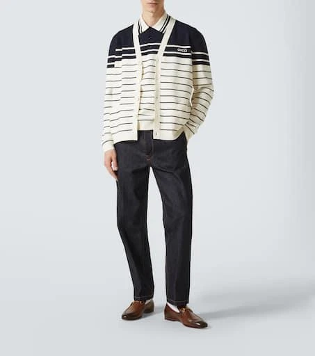 Gucci Striped cotton cardigan 2