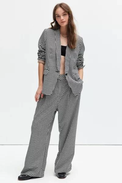 WILDFANG WILDFANG Empower Houndstooth Tux Blazer 3