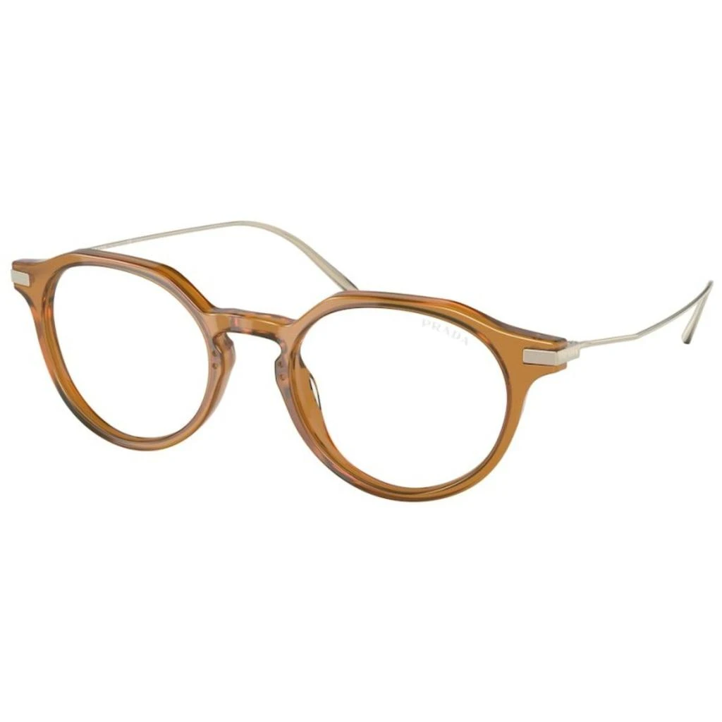 Prada Prada Women's Eyeglasses - Opsl Honey Plastic Round Full Rim Frame | 12YS 15B08N 1