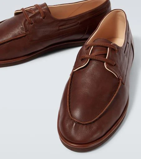 AURALEE Leather boat shoes 3