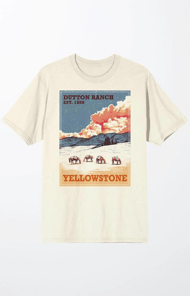 null Yellowstone Vintage Style T-Shirt 1
