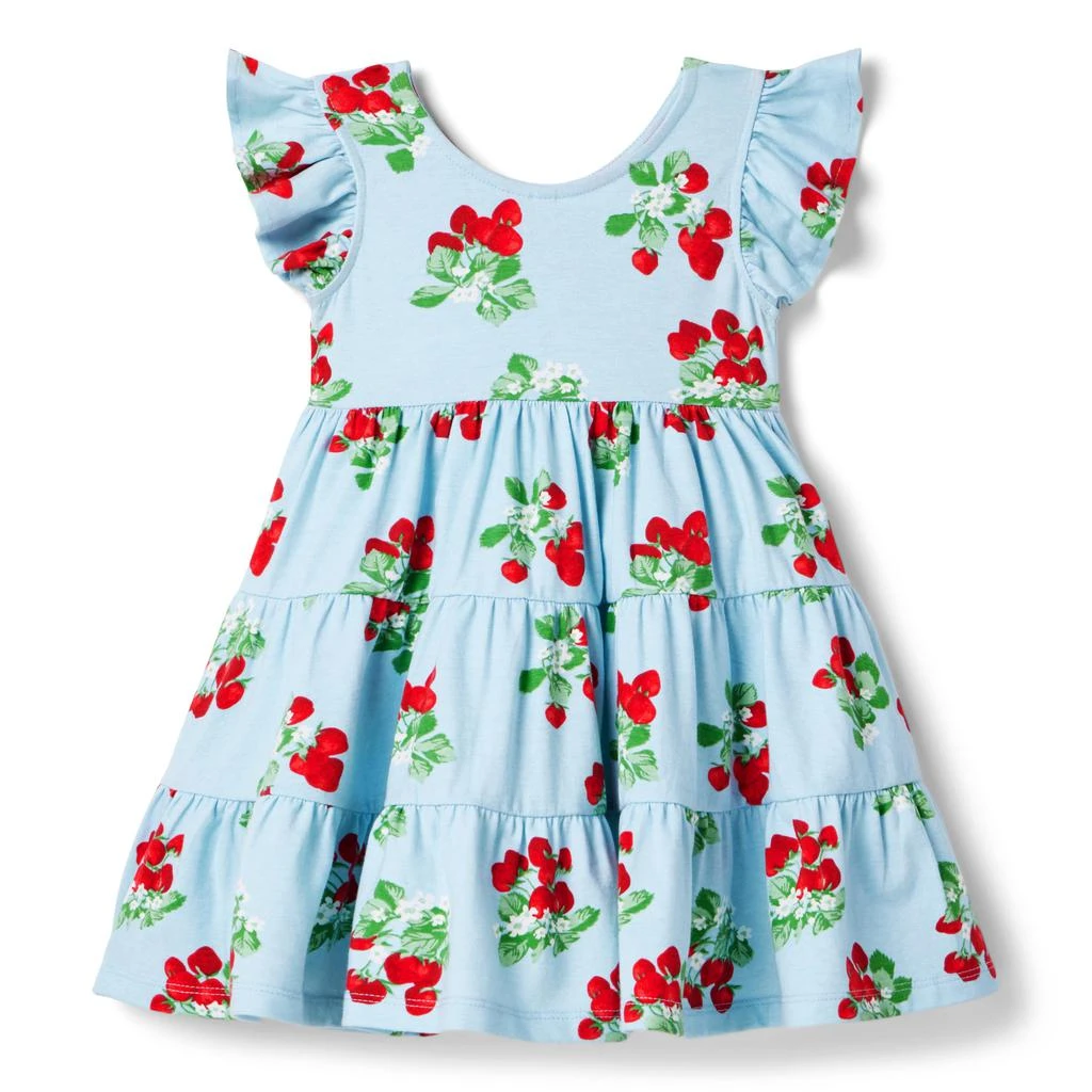 Janie and Jack Strawberry Dress (Toddler/Little Kids/Big Kids) 1