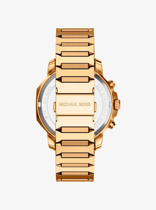 Michael Kors Oversized Prescott Gold-Tone Watch 3
