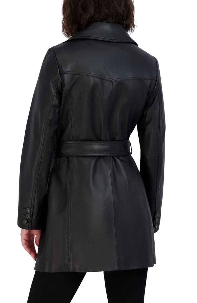 Tahari Nicole Leather Coat 2