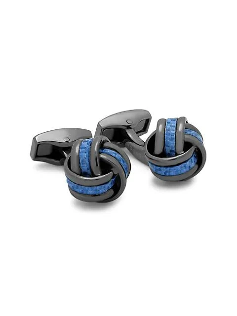 Tateossian Carbon Knot Cufflinks 1