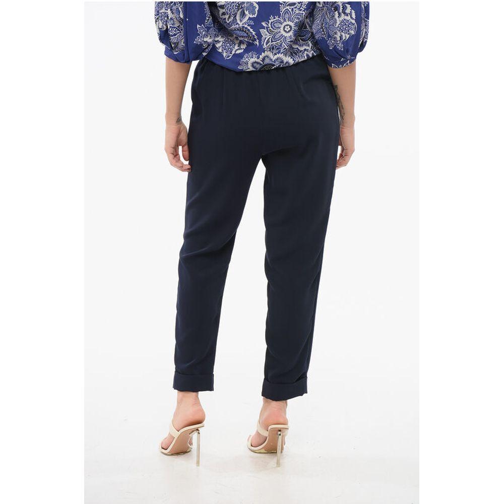 Parosh Slim Pants with Turn-up Women's Hems