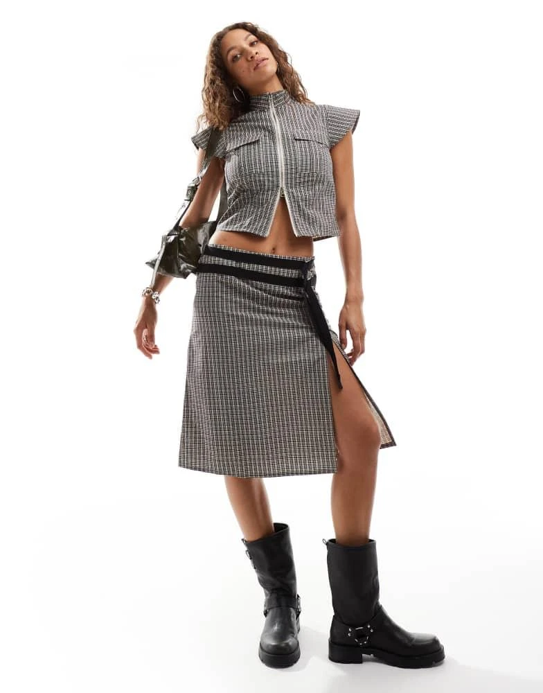 COLLUSION COLLUSION zip utility top co ord in check 2