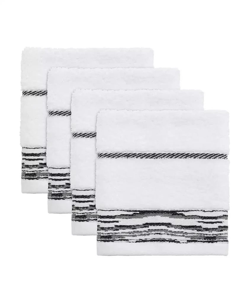 Nicole Miller Sydney 4-Pc. Washcloths, 13" x 13" 1