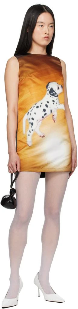 Ashley Williams Yellow & Black Printed Minidress 4