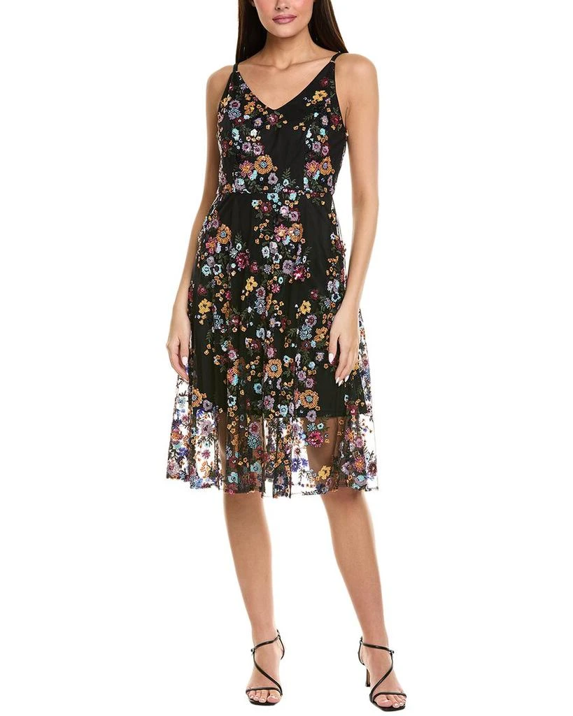 Sam Edelman Embroidered Sequin Midi Dress 1