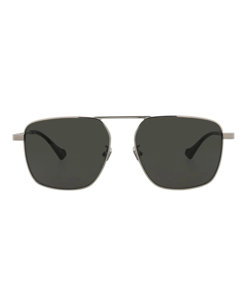 Gucci Aviator-Frame Metal Sunglasses 1