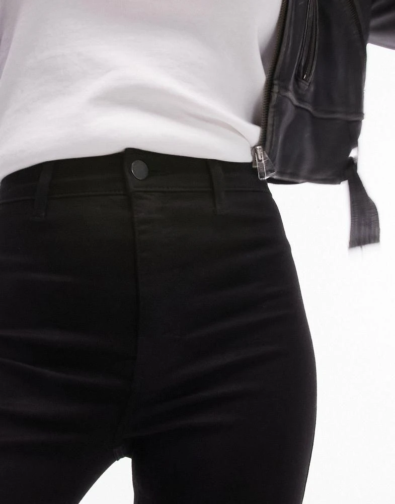 Topshop Topshop Joni high rise super skinny jean in pure black 2
