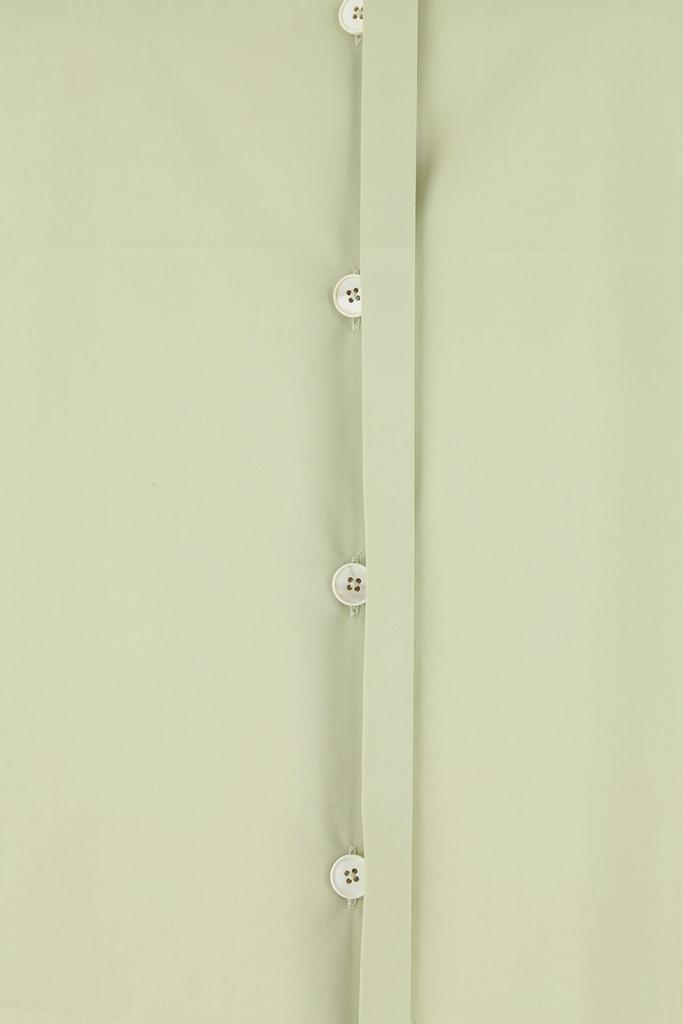 Jil Sander Pastel green poplin oversize shirt