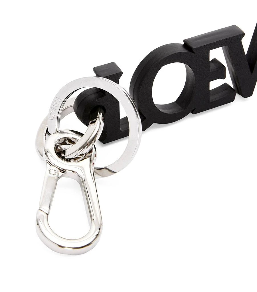 Loewe Leather Logo Keychain 2