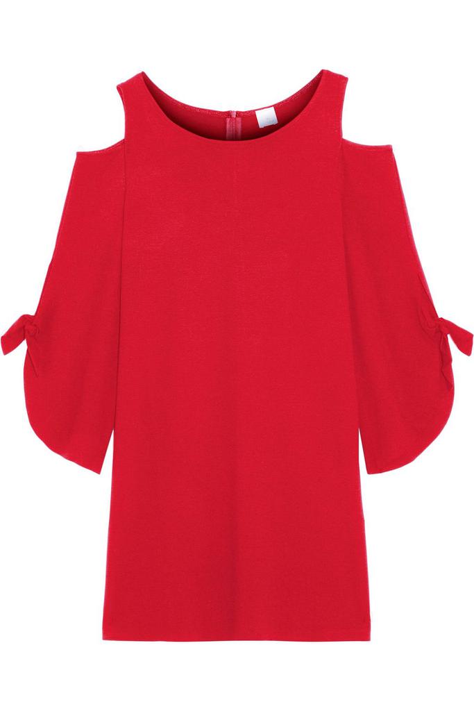 IRIS & INK Amelia cold-shoulder jersey dress