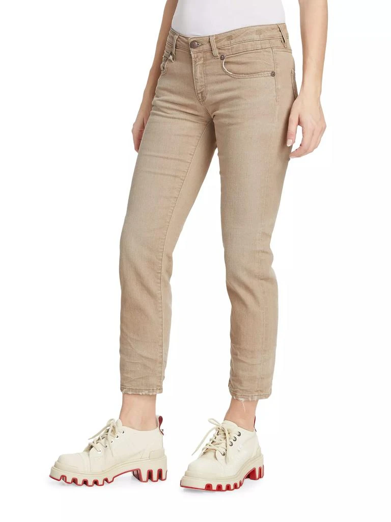 R13 Cropped Cotton-Blend Straight-Leg Jeans 4