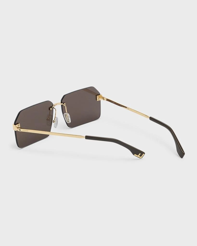 Fendi Men's FF-Monogram Square Sunglasses 2