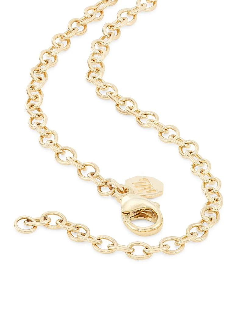 Marlo Laz Je Porte Bonheur 14K Yellow Gold 
Alexandrite Necklace 3