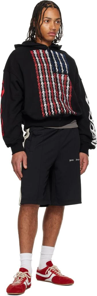 Palm Angels Black Classic Logo Track Shorts 4