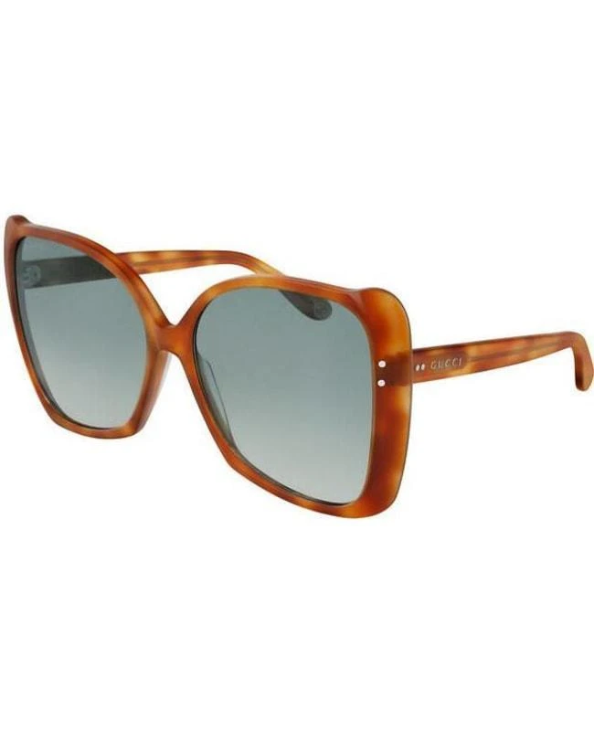 Gucci Gucci Green Gradient Havana Butterfly  Women's Sunglasses GG0471S-003 1