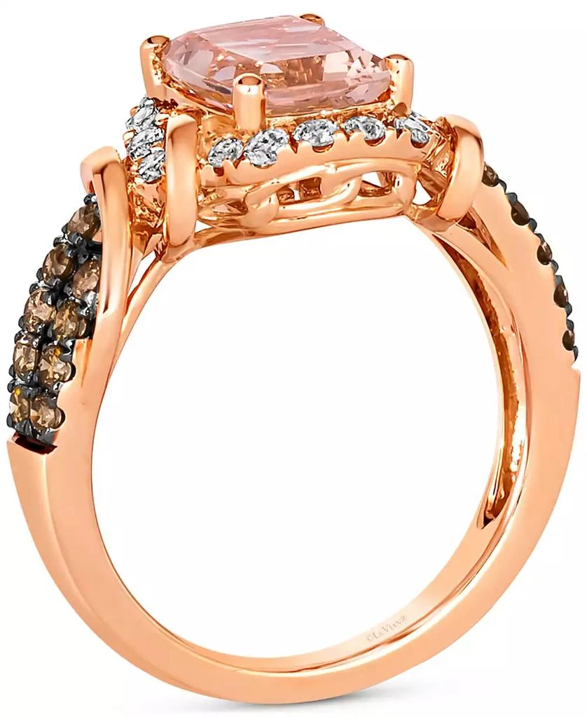 Le Vian Morganite (1-1/2 ct. t.w.) 
Diamond (5/8 ct. t.w.) Statement Ring in 14k Rose Gold 3