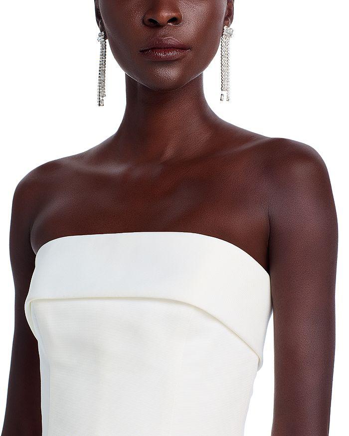 Amsale Box Pleat Mini Dress