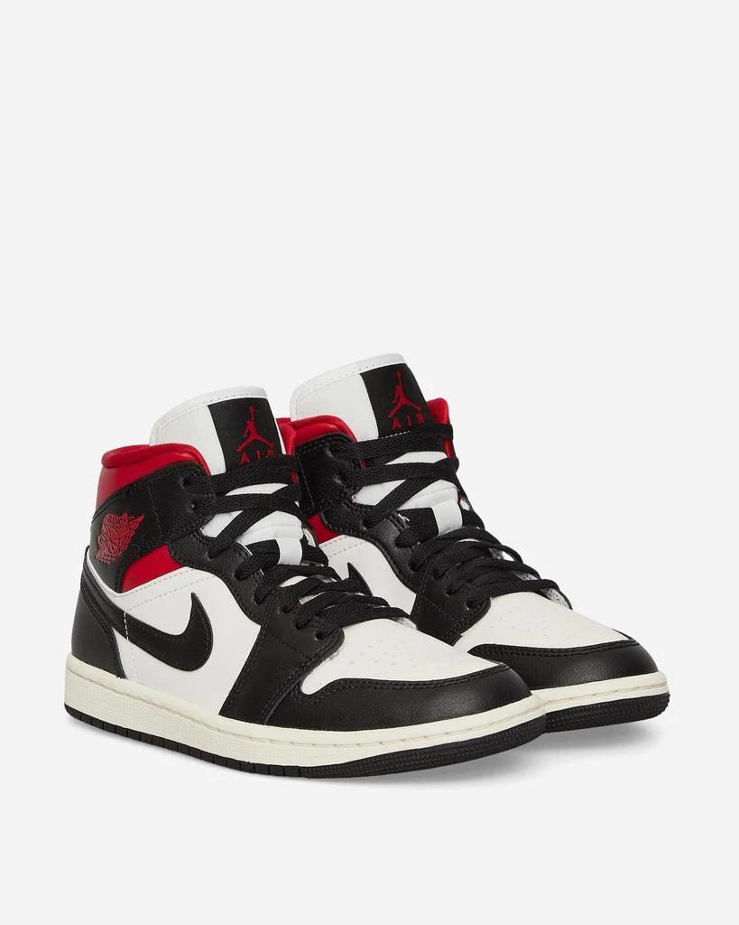 Nike Jordan WMNS Air Jordan 1 Mid Sneakers Black / Gym Red 3