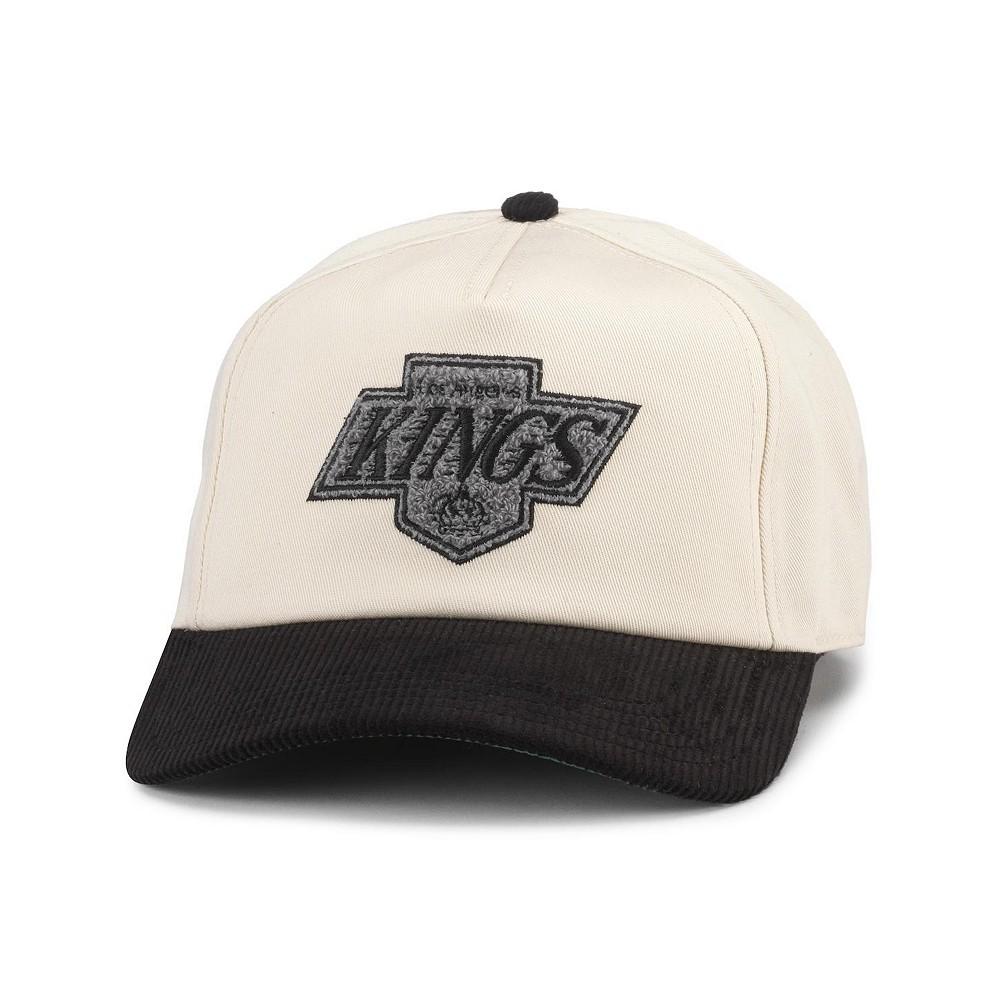 American Needle Men's White, Black Los Angeles Kings Burnett Adjustable Hat