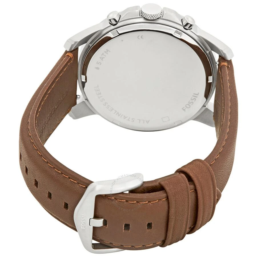 Fossil Grant Chronograph Black Dial Brown Leather Men's Watch FS4813 3
