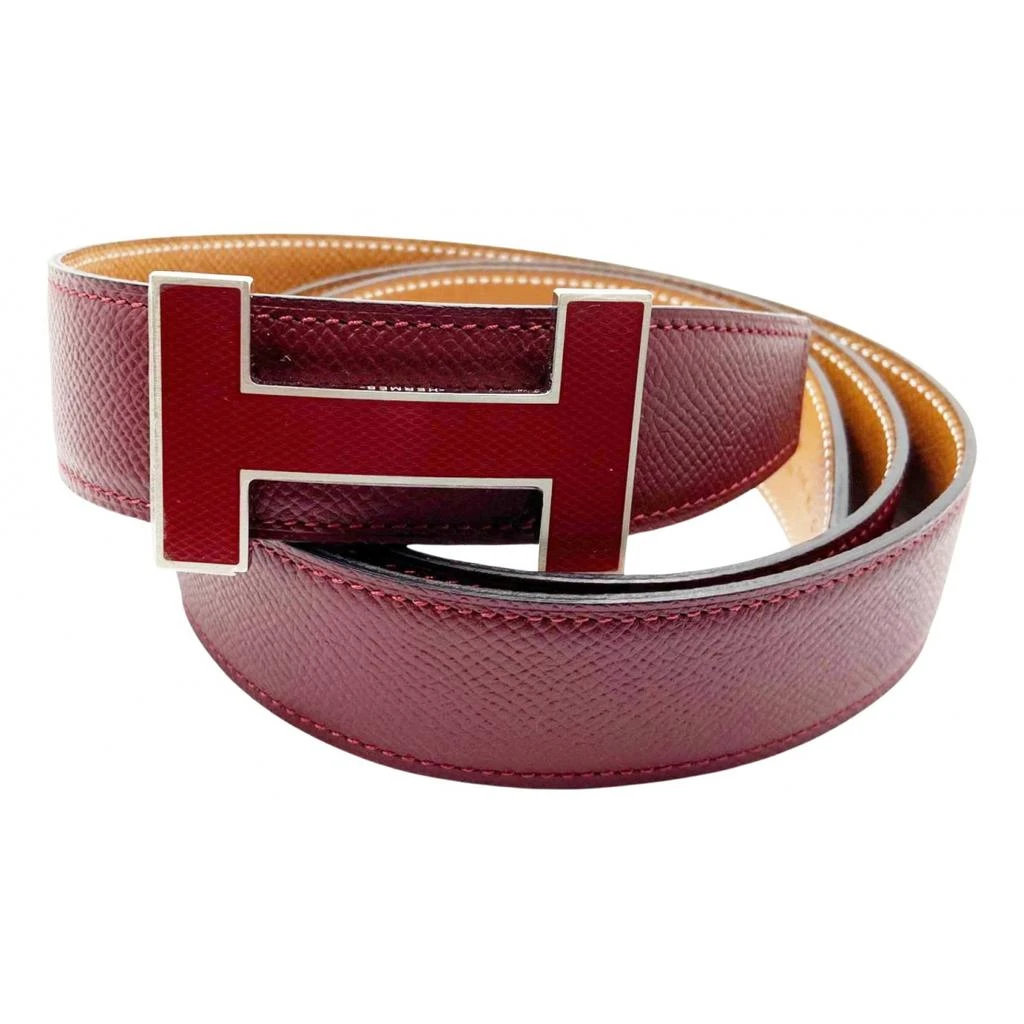 Hermes Hermès H leather belt 1
