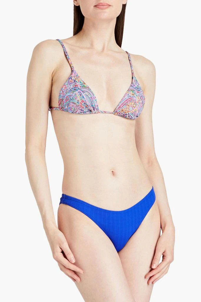 Onia Alexa paisley-print triangle bikini top 2