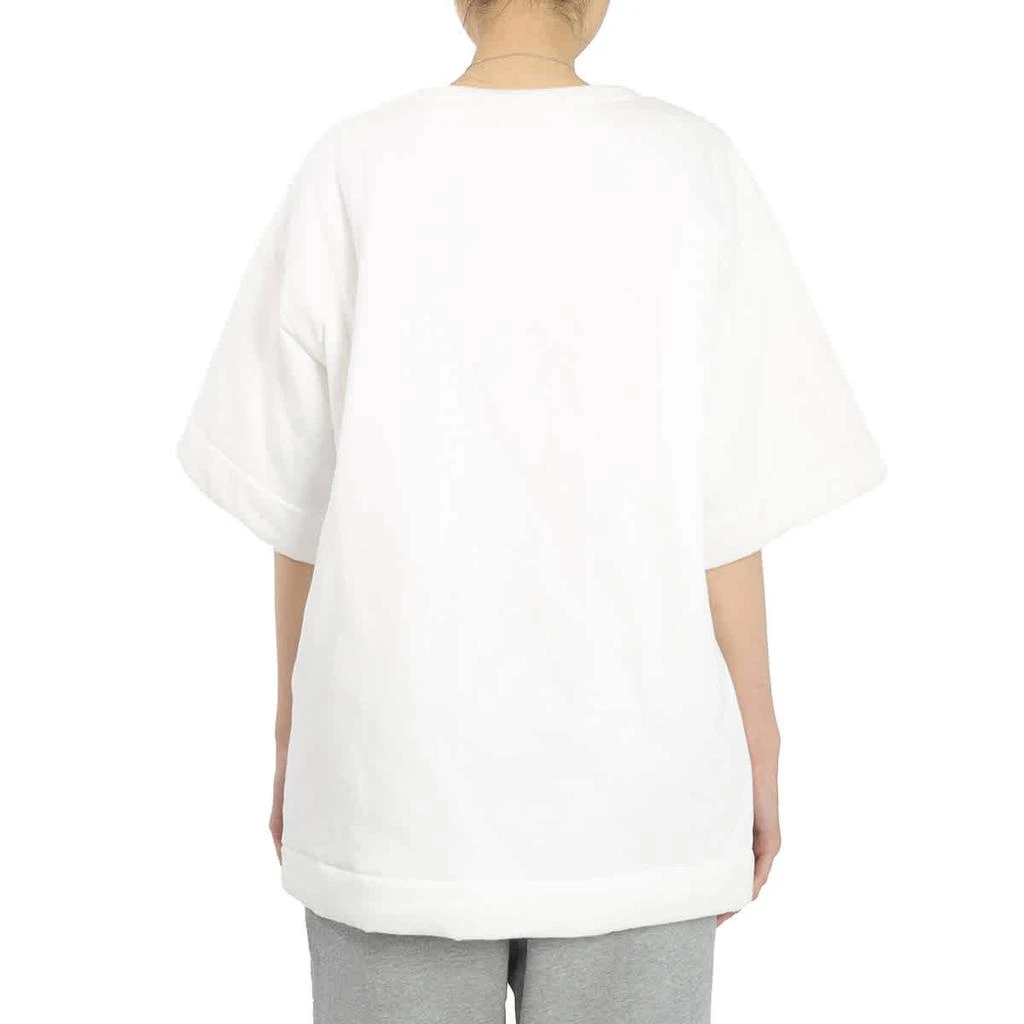 Mm6 Maison Margiela MM6 Ladies White Logo Padded T-shirt 3