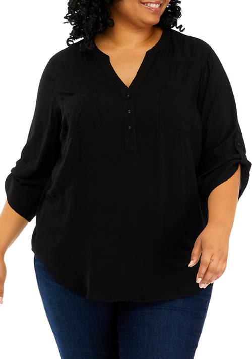 Belk plus size tops discount