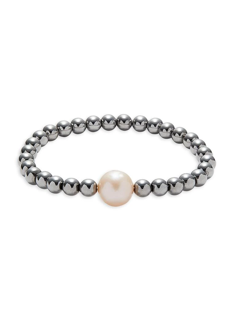 Effy 8-10MM Freshwater Pearl 
Hematite Bead Bracelet