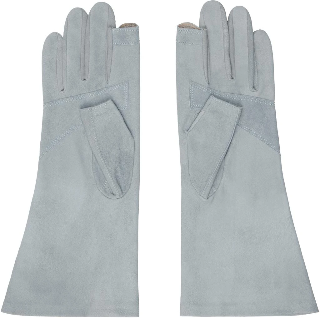 Rick Owens Blue Megablister Leather Gloves 2