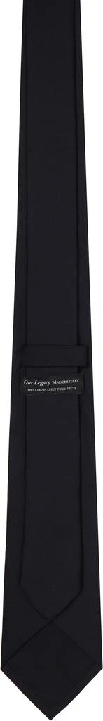 Our Legacy Black Graphic Tie 2
