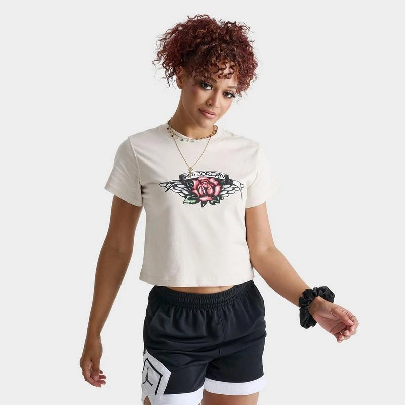 Jordan Women's Jordan Flight Rose Wing Slim-Fit Graphic T-Shirt 1