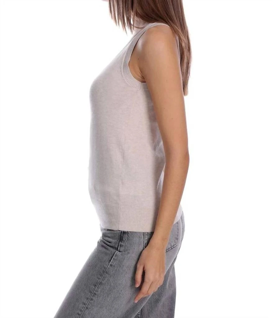 Minnie Rose Minnie Rose - Cotton Cashmere Scoop Neck Tank Top 2