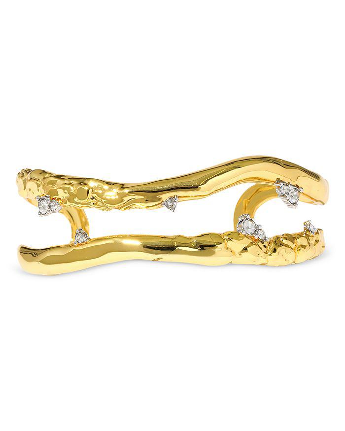 Alexis Bittar Crystal Thorned Open Cuff Bracelet