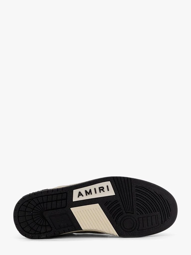 AMIRI Crystal skel top low leather and suede sneakers with rhinestones detail 5